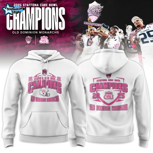 Old Dominion Monarchs 2025 Cure Bowl Champions Hoodie
