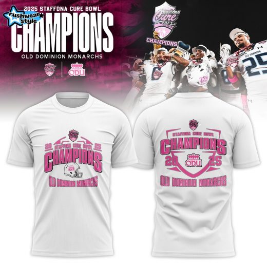 Old Dominion Monarchs 2025 Cure Bowl Champions T-shirt