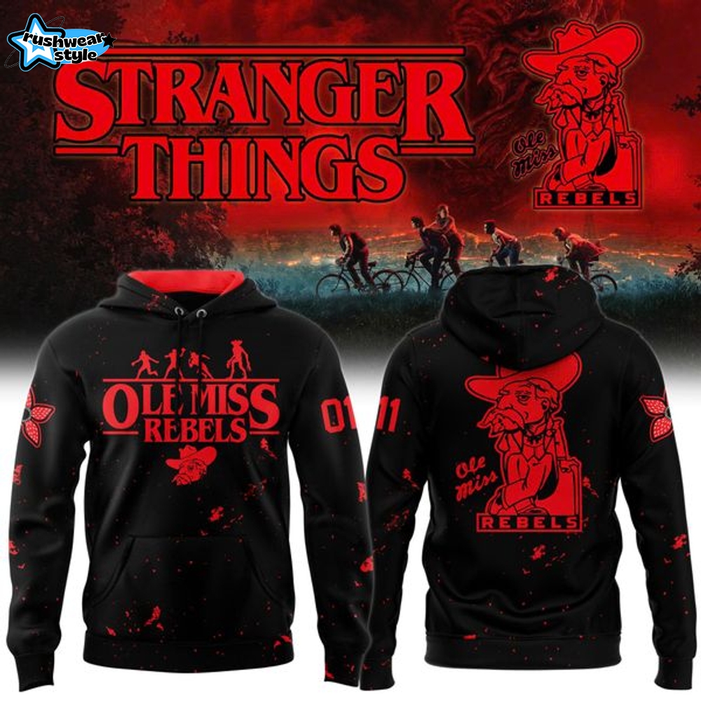Ole Miss football 2025 Stranger things Special Hoodie Ole Miss football 2025 Stranger things Special Hoodie