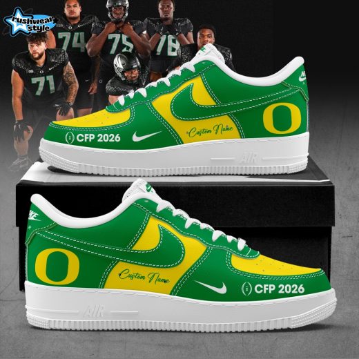 Oregon 2026 CFP Custom Name Shoes AF
