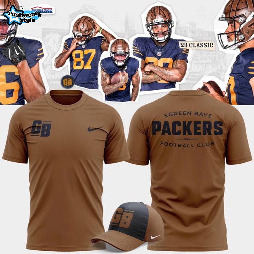 Packers 23 Classic Nike T-Shirt - Brown Packers 23 Classic Nike T-Shirt - Brown