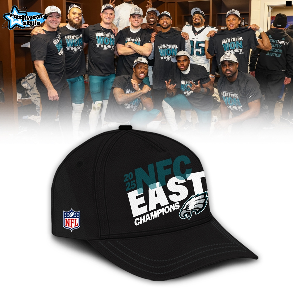 Philadelphia Eagles 2025 NFC East Division Champions Cap Philadelphia Eagles 2025 NFC East Division Champions Cap