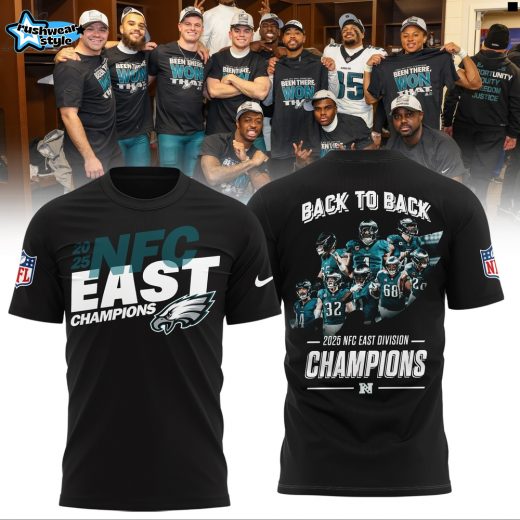 Philadelphia Eagles 2025 NFC East Division Champions Tshirt