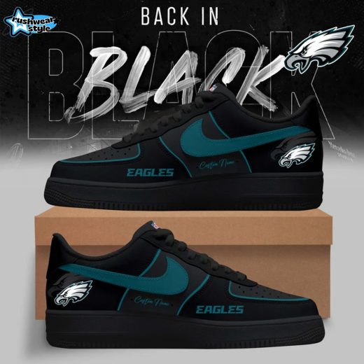 Philadelphia Eagles Back in Black Limited Edition AF1 Sneakers