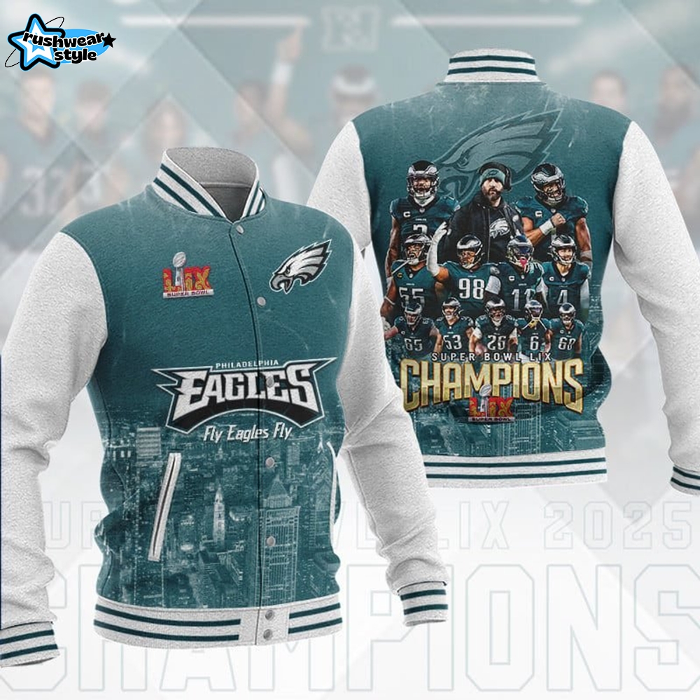 Philadelphia Eagles DMHJ1200 Baseball Jacket Multicolor Philadelphia Eagles DMHJ1200 Baseball Jacket Multicolor