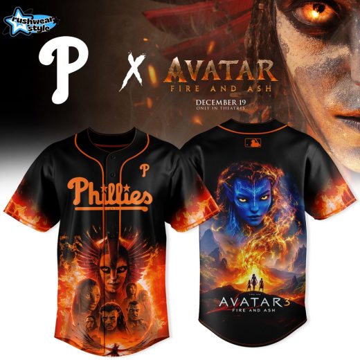 Philadelphia Phillies x Avatar 3 Fire & Ash Baseball Jersey 🔥