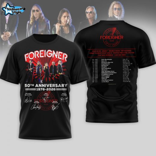 Premium Foreigner 50th anniversary tour 3D Shirt HY