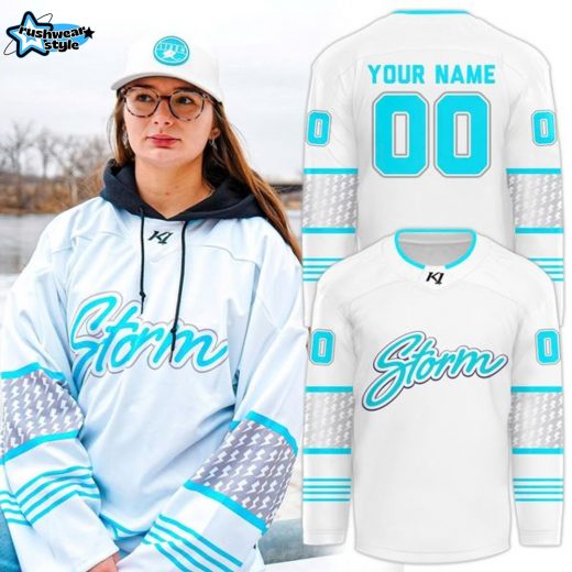 Quad City Storm Winter Classic Whiteout Jersey