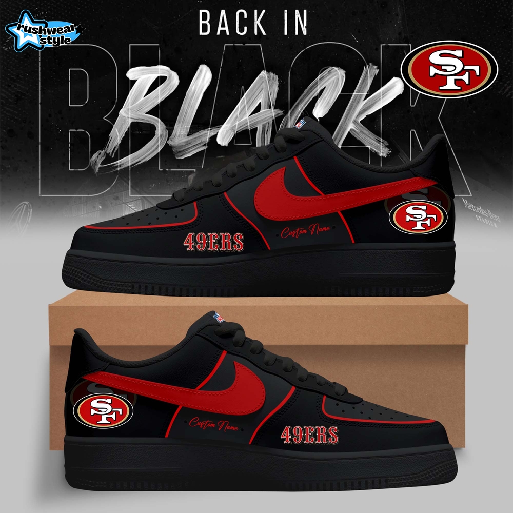 San Francisco 49ers – 2025 Back In Black Limited Edition AF1 San Francisco 49ers – 2025 Back In Black Limited Edition AF1