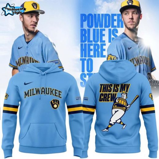 Special 2025 Powder Blue Uniforms Milwaukee Brewers Hoodie