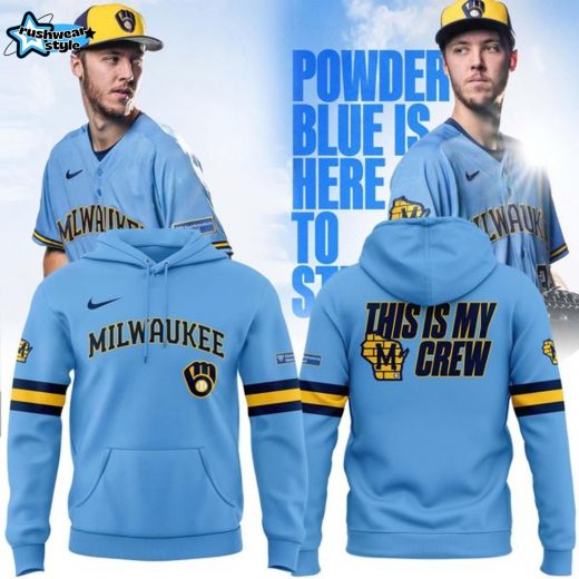 Special 2025 Powder Blue Uniforms Milwaukee Brewers Hoodie 2