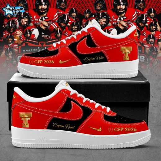 T Tech 2026 CFP Custom Name Shoes AF Gold