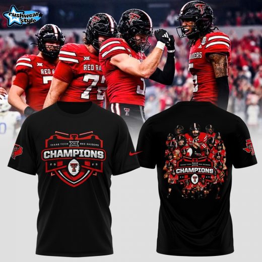 TEXAS TECH RED RAIDERS ARE BIG 12 CHAMPIONS! 2025🏆 Collection Tshirt