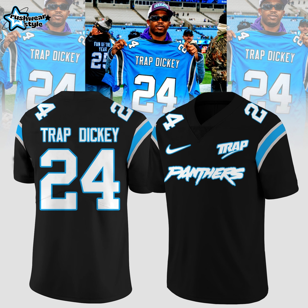 TRAP DICKEY – Carolina Panthers Limited Edition Jersey TRAP DICKEY – Carolina Panthers Limited Edition Jersey