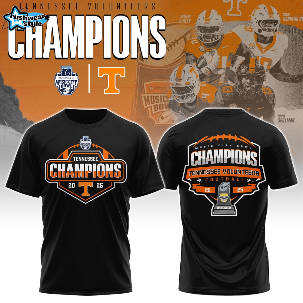 Tennessee Volunteers – Music City Bowl Champions T-shirt Tennessee Volunteers – Music City Bowl Champions T-shirt