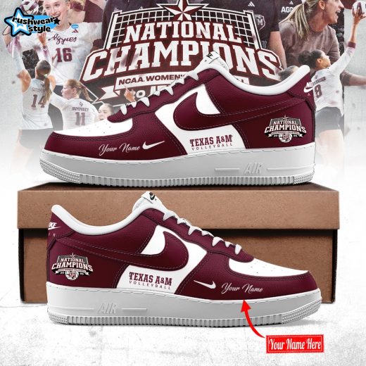 Texas A&M Aggies 2025 NCAA Women’s Volleyball National Champions AF1 Sneakers
