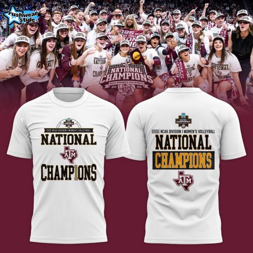 Texas A&M Aggies 2025 NCAA Women’s Volleyball National Champions Locker Room T-shirt