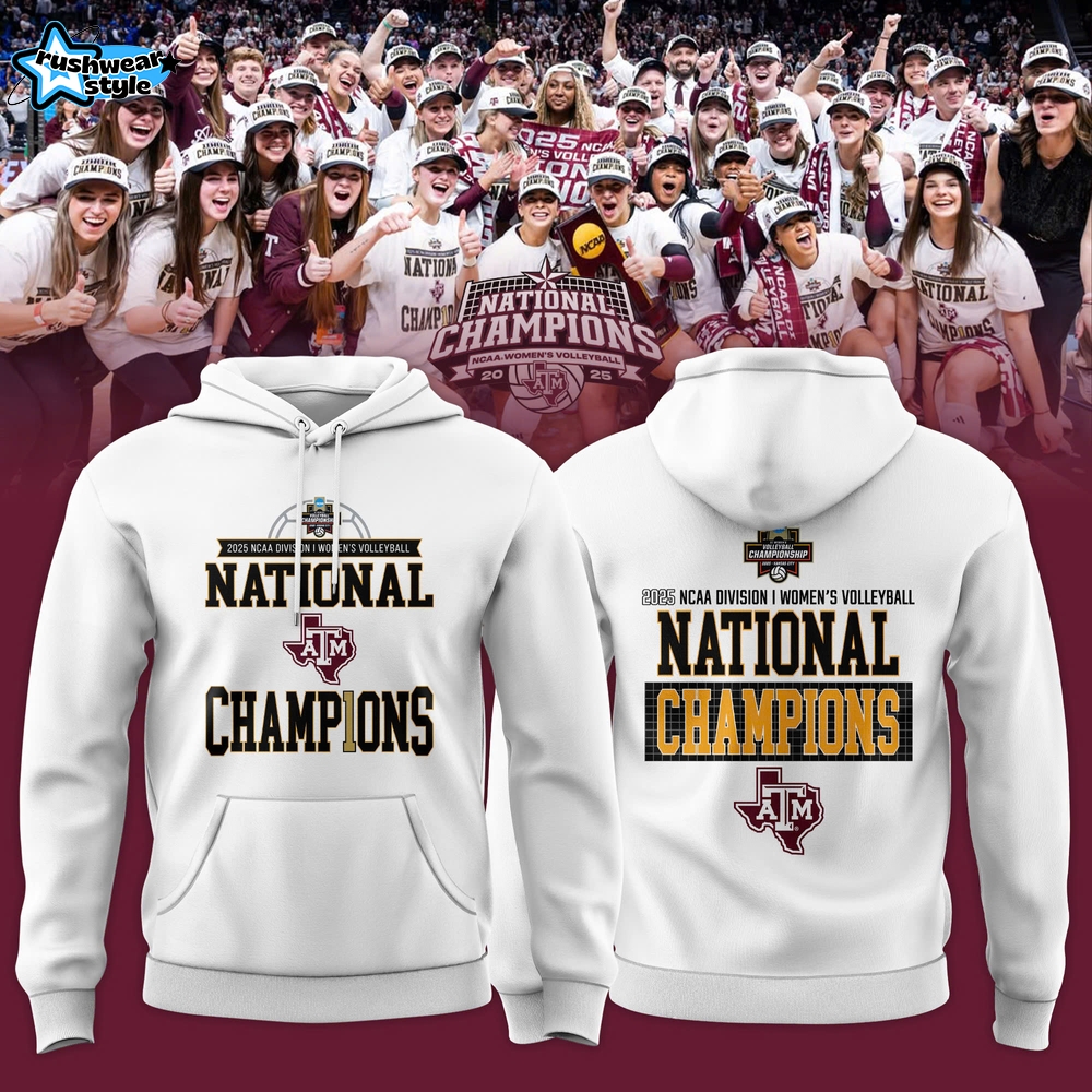 Texas A&aM Aggies 2025 NCAA Women’s Volleyball National Champions Locker Room Hoodie Texas A&aM Aggies 2025 NCAA Women’s Volleyball National Champions Locker Room Hoodie