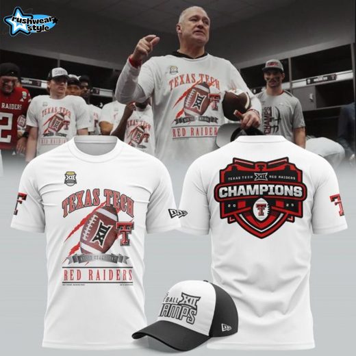 Texas Tech Football 2025 Big 12 Championship T-shirt (adults and children)
