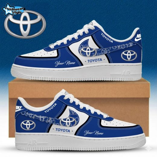 Toyota Custom Name Multicolor Fashion Casual AF1 Sneakers - Blue