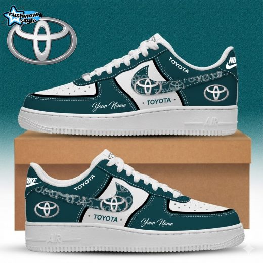 Toyota Custom Name Multicolor Fashion Casual AF1 Sneakers - Green
