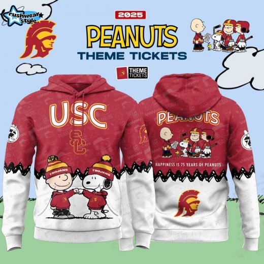 USC Trojans x 75th Anniversary Of Peanuts 2025 Hoodie