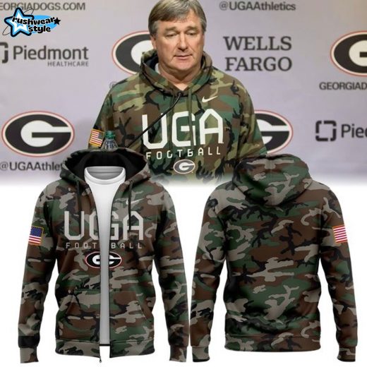 Unisex Nike Camo Georgia Bulldogs UGA Football Zip Hoodie