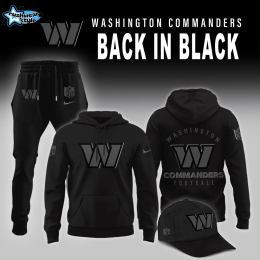Washington Commanders 2025 Back In Black Limited Edition Hoodie