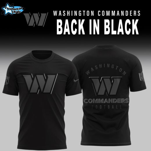 Washington Commanders 2025 Back In Black Limited Edition Shirt