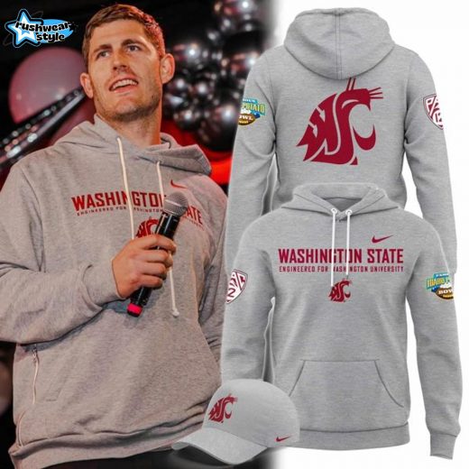 Washington State Cougars football x Coach Kirby Moore's Hoodie