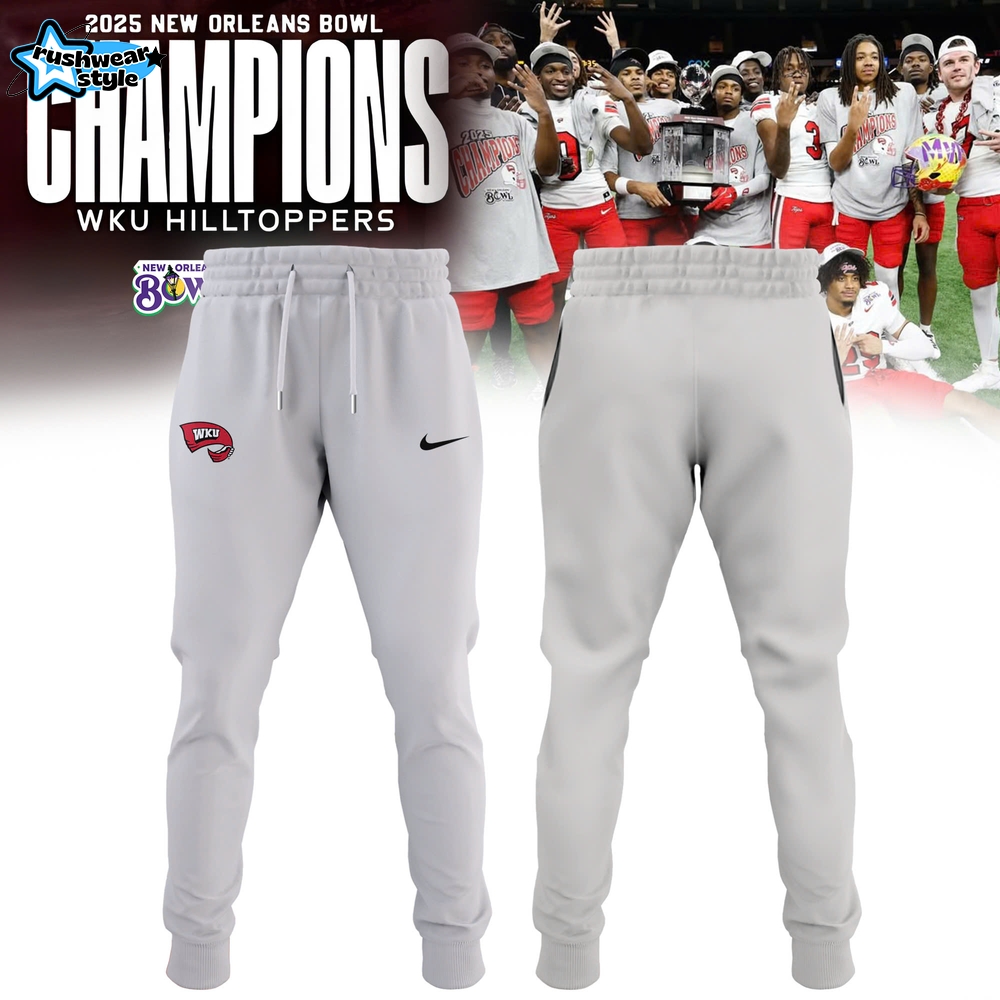 Western Kentucky Hilltoppers 2025 New Orleans Bowl Champions Hoodie Western Kentucky Hilltoppers 2025 New Orleans Bowl Champions Hoodie