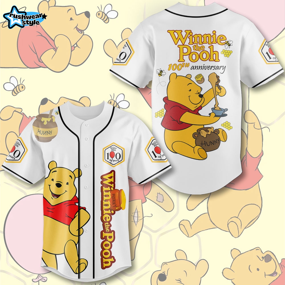 Winnie-the-Pooh 100th Anniversary Baseball Jersey Winnie-the-Pooh 100th Anniversary Baseball Jersey