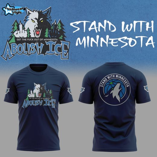Abolish Ice Stand With Minnesota Black Graphic T-Shirt