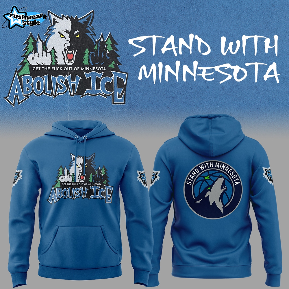 Abolish Ice Stand With Minnesota Blue Pullover Hoodie Abolish Ice Stand With Minnesota Blue Pullover Hoodie