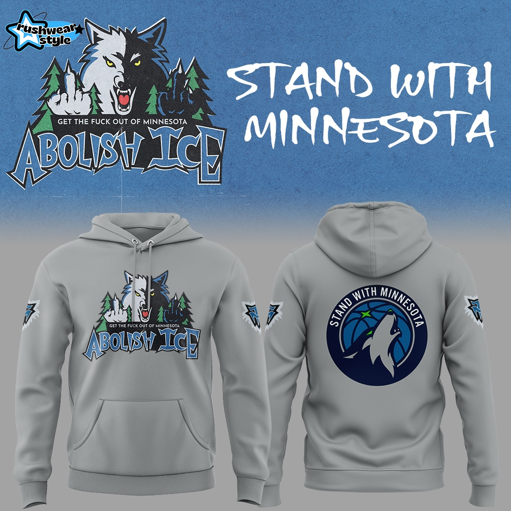 Abolish Ice Stand With Minnesota Grey Pullover Hoodie Abolish Ice Stand With Minnesota Grey Pullover Hoodie