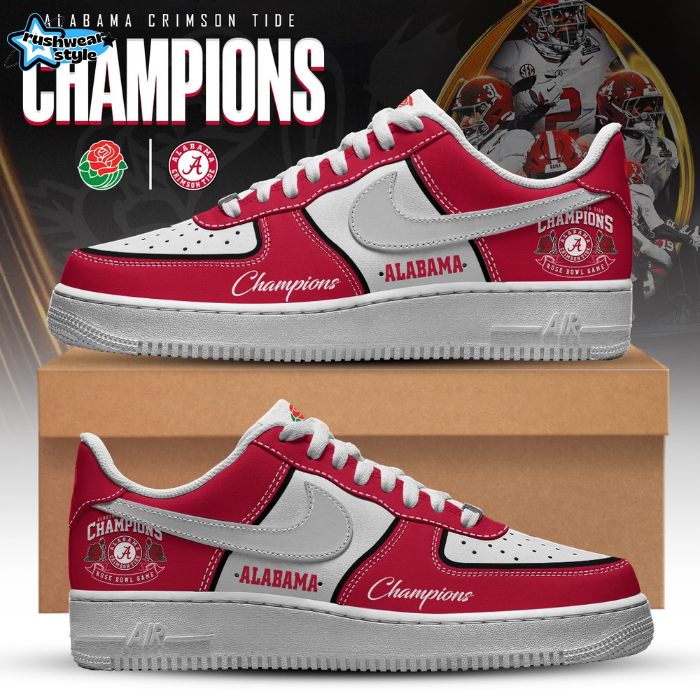 Alabama Crimson Tide – Rose Bowl Champions Air Force 1 Alabama Crimson Tide – Rose Bowl Champions Air Force 1