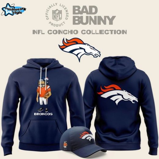 Bad Bunny x Denver Broncos Concho Style Hoodie