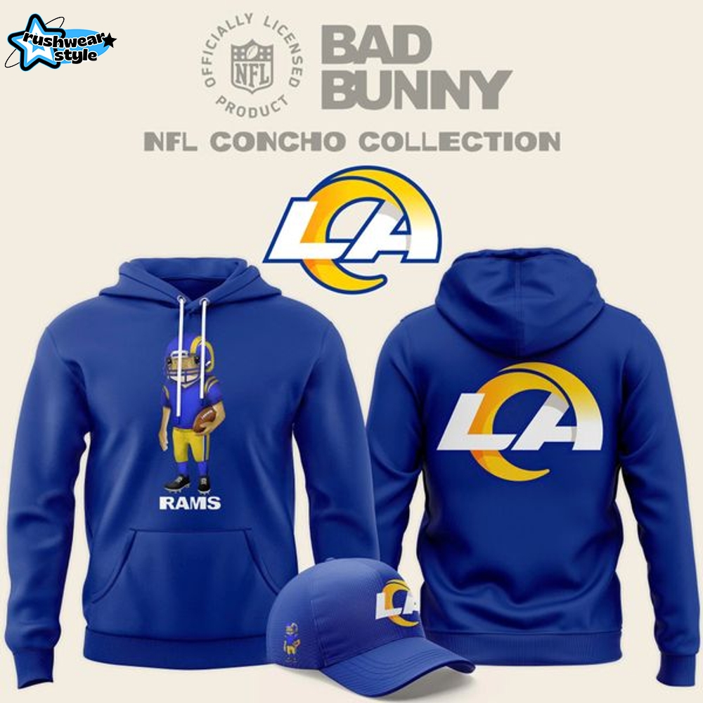 Bad Bunny x Los Angeles Rams Concho Style Hoodie Bad Bunny x Los Angeles Rams Concho Style Hoodie