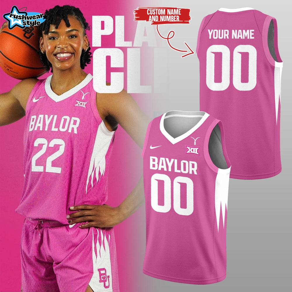Baylor Bears Cancer Awareness Pink Out Game Uniform Play4Kay Custom Jersey Baylor Bears Cancer Awareness Pink Out Game Uniform Play4Kay Custom Jersey