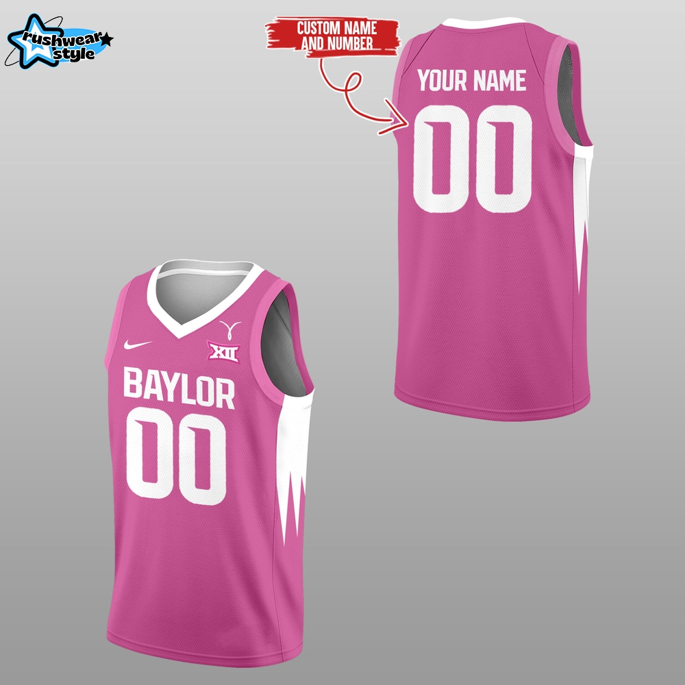 Baylor Bears Cancer Awareness Pink Out Game Uniform Play4Kay Custom Jersey Baylor Bears Cancer Awareness Pink Out Game Uniform Play4Kay Custom Jersey