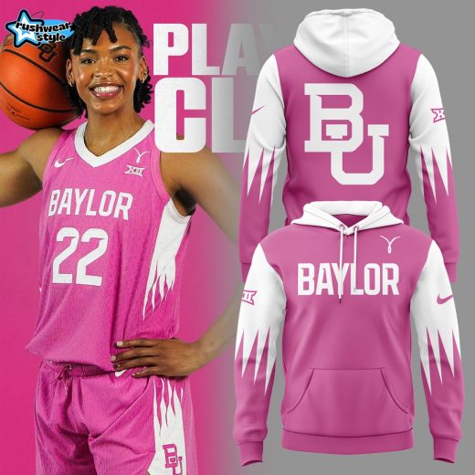 Baylor Bears Cancer Awareness Pink Out Game Uniform Play4Kay Hoodie