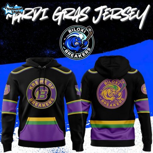 Biloxi Breakers Mardi Gras Hoodie