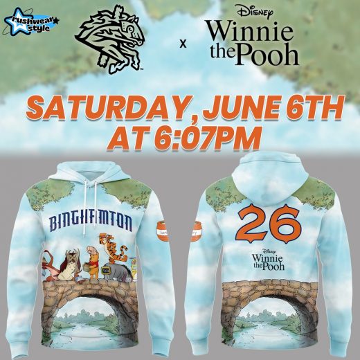 Binghamton Rumble Ponies x Winnie the Pooh 2026 Limited Fan Hoodie
