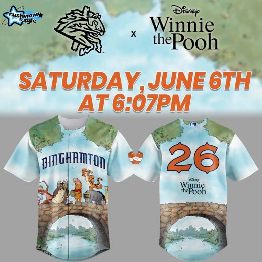 Binghamton Rumble Ponies x Winnie the Pooh 2026 Limited Hockey Jersey