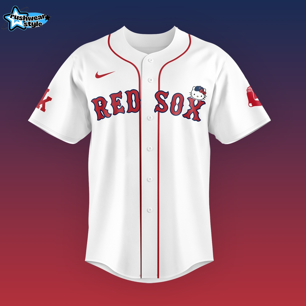 Boston Red Sox Hello Kitty Night Limited Edition Baseball Jersey Boston Red Sox Hello Kitty Night Limited Edition Baseball Jersey