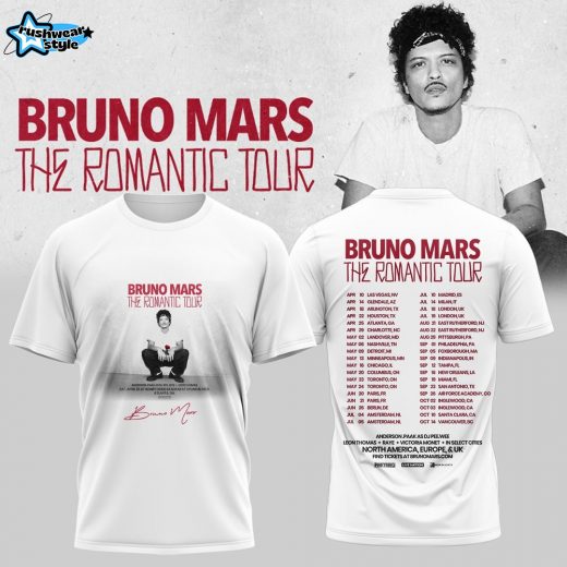 Bruno Mars “The Romantic “ Shirt