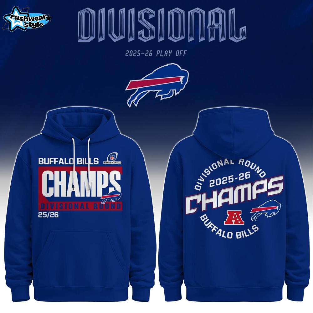 Buffalo Bills Divisional Round Champions 2025-26 Hoodie Limited Editions Buffalo Bills Divisional Round Champions 2025-26 Hoodie Limited Editions