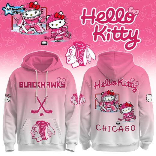 CHI Blackhawks Special Hello Kitty Limited Edition Hoodie