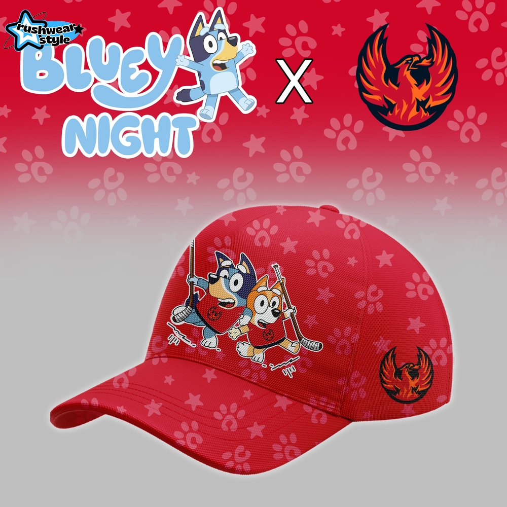 Coachella Valley Firebirds Bluey Night Game Limited Hoodie Coachella Valley Firebirds Bluey Night Game Limited Hoodie