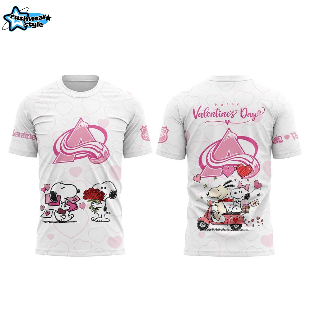 Colorado Avalanche Peanuts Happy Valentine Day 2026 Shirt Colorado Avalanche Peanuts Happy Valentine Day 2026 Shirt
